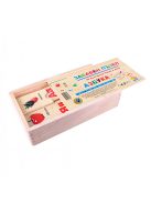 Gyerek fa puzzle bolgár ábécével (60 darab)